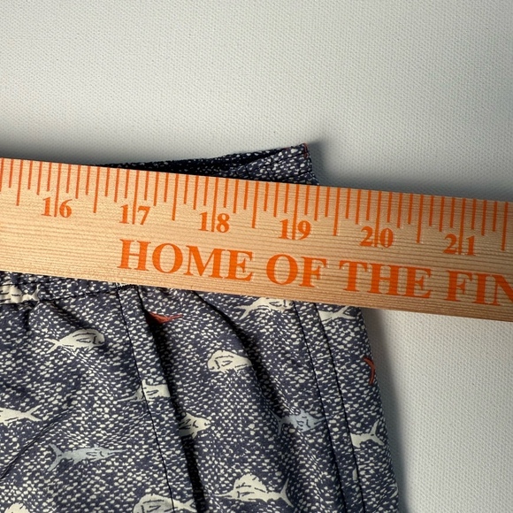 Columbia PFG Swim Trunks Mens XL Blue Fish Print Lined Board Shorts - Picture 4 of 6